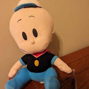 Baby Popeye & Friends 14" Big Head Kellytoy Plush 2003 Tags Missing Mouth Line